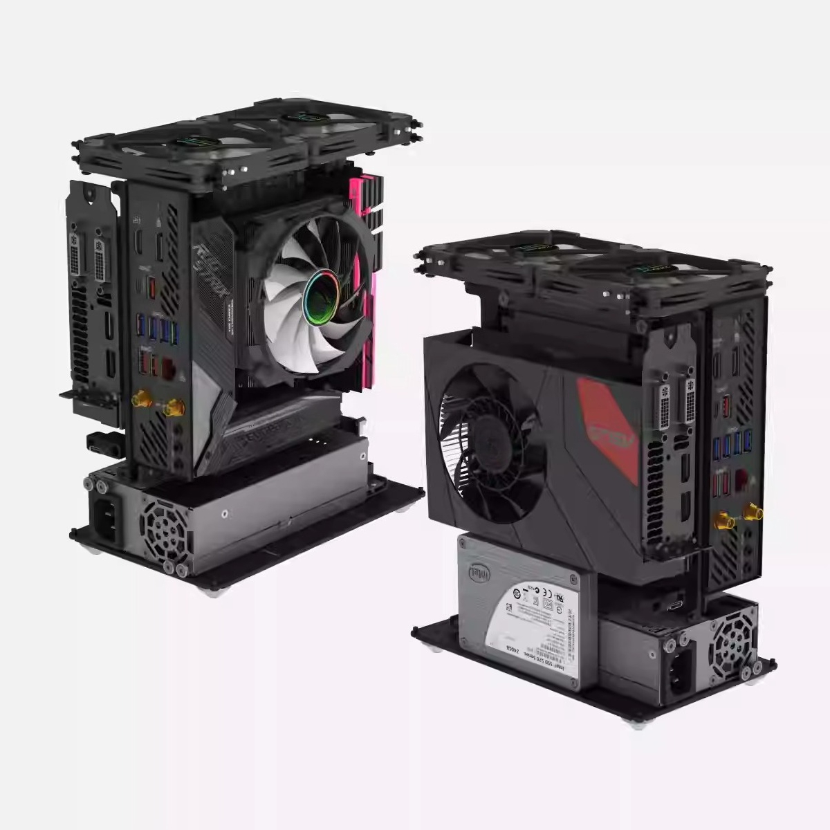 Sff Mini Itx Cnc Aluminum Chassis - A4-Größe Mini-ITX-Computergehäuse, CNC-gefrästes Aluminium-PC-Gehäuse, Version 5.0